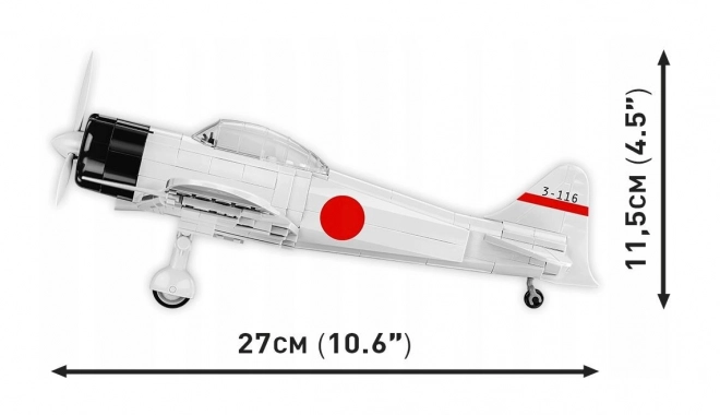 COBI 5729 II WW Mitsubishi A6M2 ZERO-SEN, 1:32, 347 st, 1 f