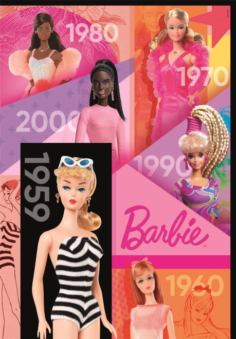 Puzzel 1000 stukjes in compact verpakkingsformaat BARBIE