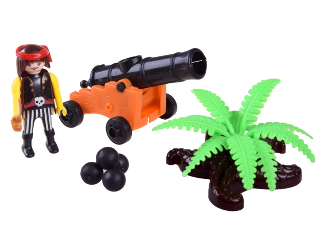 Piratenboot met figuren en geluidseffecten