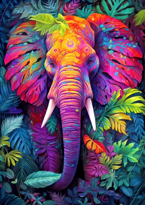 ENJOY Puzzel Gecamoufleerde olifant 1000 stukjes