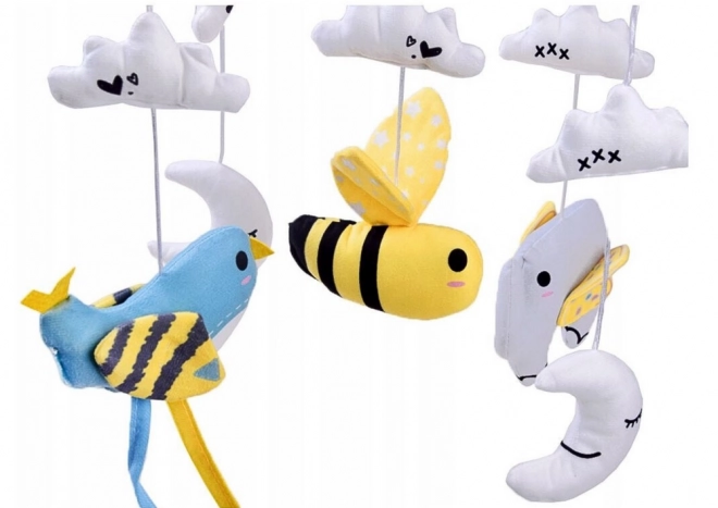 Draaiend mobiel met muziekdoos voor het kinderbedje