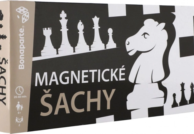 magnetische schaakset in een plastic doos