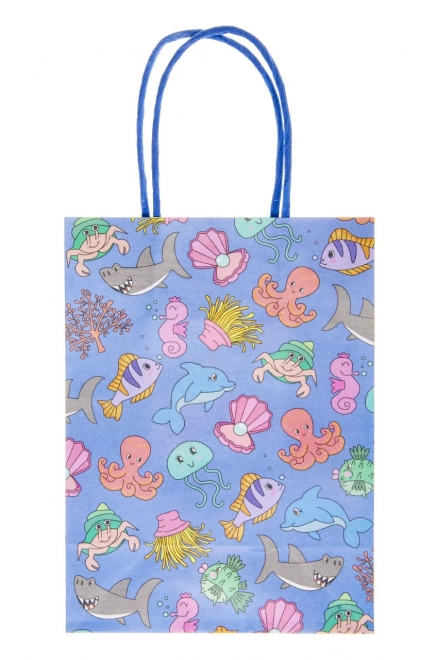 Cadeautas water-/zeewereld 16x22x9 cm