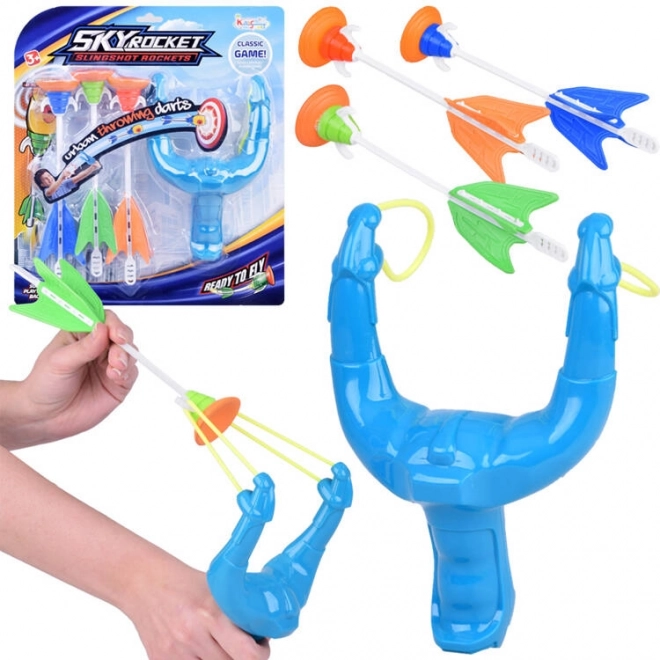 Kinderkatapult met zuignaspijlen – set van 3 stuks