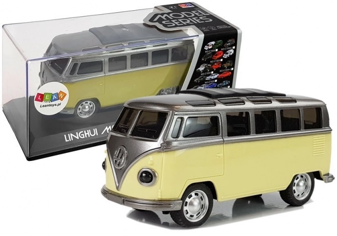Gele bus Resorak met licht en geluid