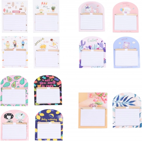 Magnetisch blok met potlood, 40 gelinieerde pagina’s – mix designs