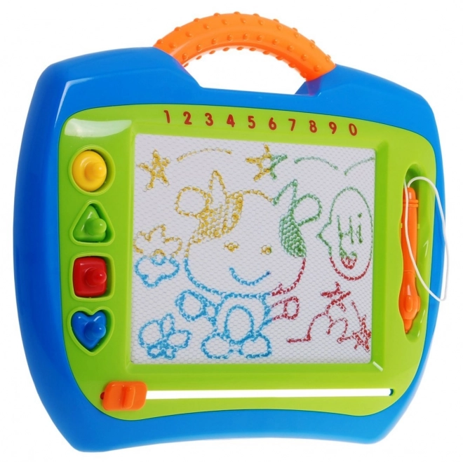 Happy Kinderen's Puzzel 3+ Creatief speelgoed + stylus + 4 stempels + tekeningen in 4 kleuren