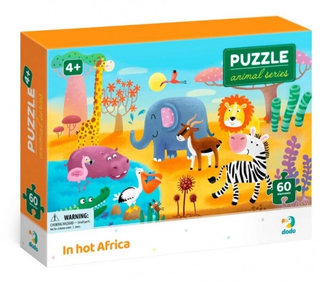 DODO Puzzel Dieren: Hitte in Afrika 60 stukjes