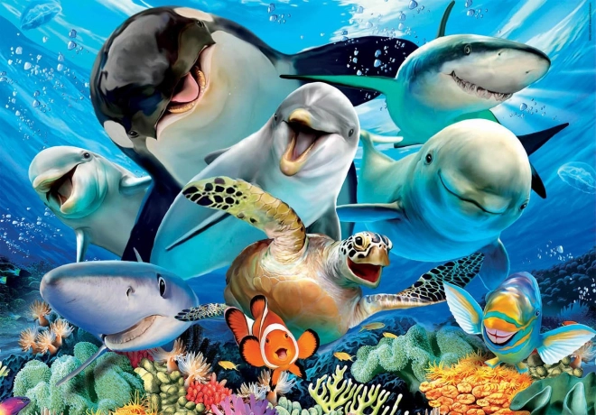 Educa puzzel onderwater selfie 100 stukjes