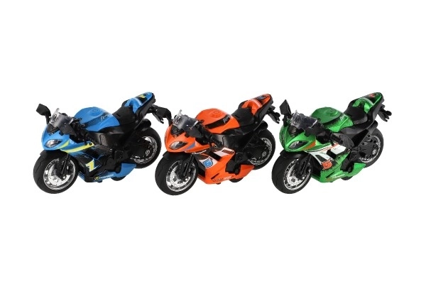 Racemotor met terugtrek-functie met licht en geluid
