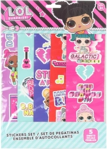 Stickers L.O.L. Surprise – set van 5 vellen