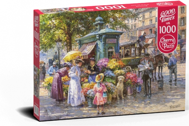 Puzzel Bloemenmarkt CHERRY PAZZI 1000 stukjes