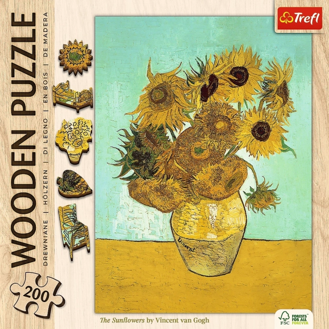 TrefL houten puzzel Vincent van Gogh - Zonnebloemen