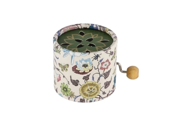 Muziekdoosje met bloemenmotief
