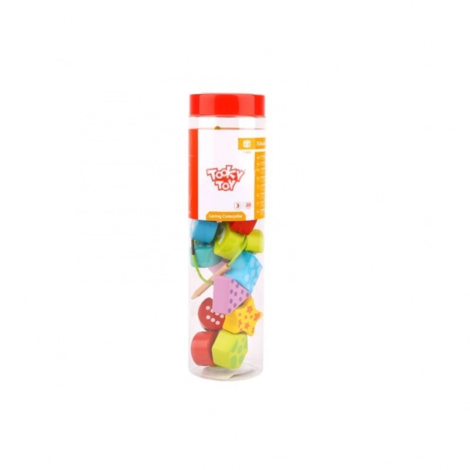 TOOKY TOY houten rijgrups – cijfers leren, 20 delen