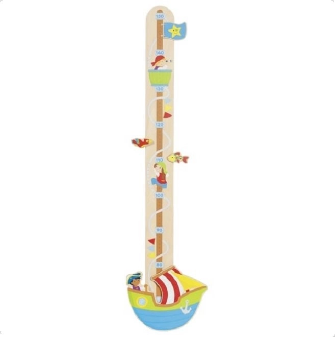 Houten groeimeter Piraten GOKI