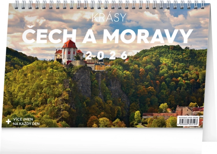 Bureaukalender Schoonheden van Bohemen en Moravië 2026