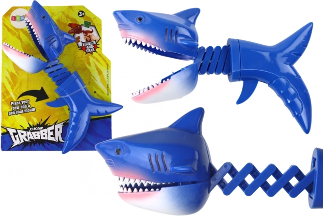 Hap-speeltje haai – blauwe veergrijper