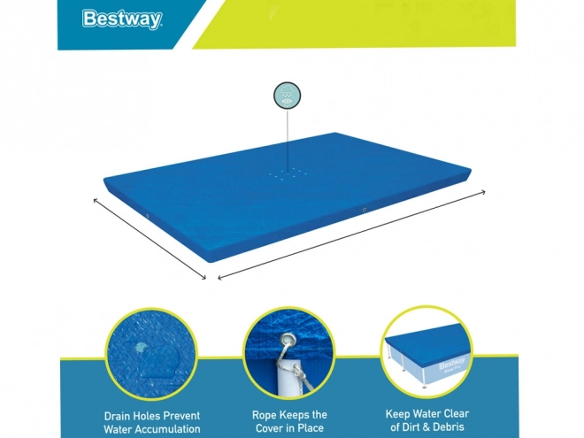 Beschermzeil voor zwembad Bestway 224 x 154 cm