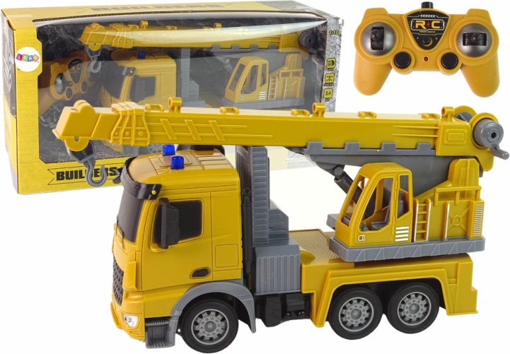 RC bouwkraan 2.4 GHz geel 1:12