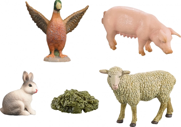 Realistische dieren van hard rubber