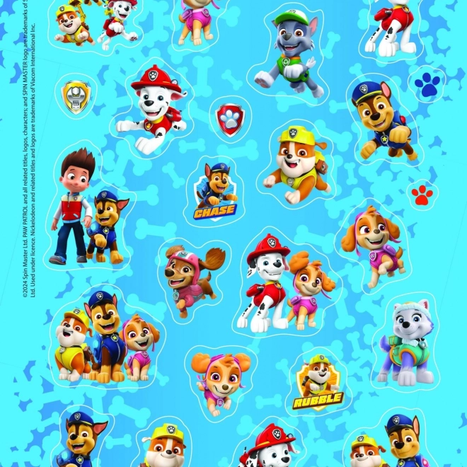 Stickerboek met kleurplaten 100 stickers PAW PATROL 21,5 × 28 cm