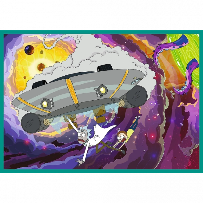 Puzzel 4x250 Gekke Wereld van Rick en Morty door Trefl