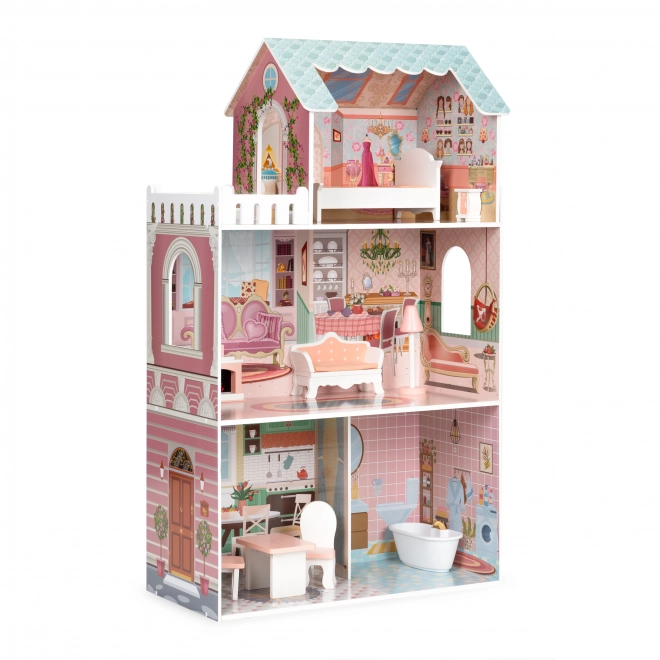 Groot poppenhuis met meubels ECOTOYS