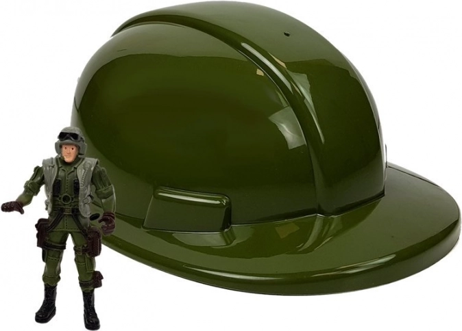 Helm en soldatenfiguur voor een echte beleving