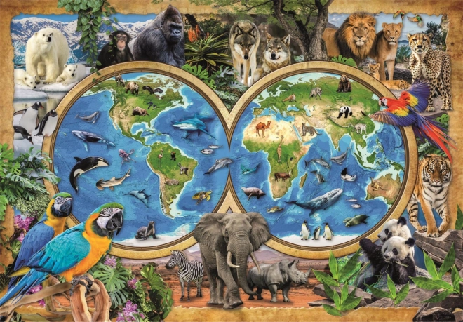 Puzzel CLEMENTONI Geweldige dierenwereld 300 stukjes