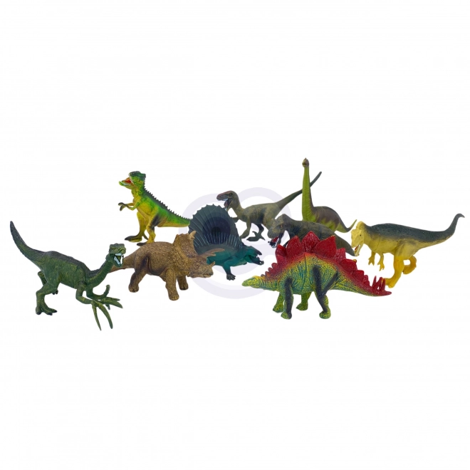 Set van dinosaurusfiguren met speelmat en koffer