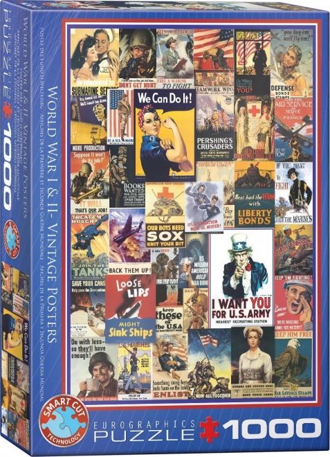 EUROGRAPHICS puzzel 1000 stukjes - Posters uit de 1e en 2e wereldoorlog