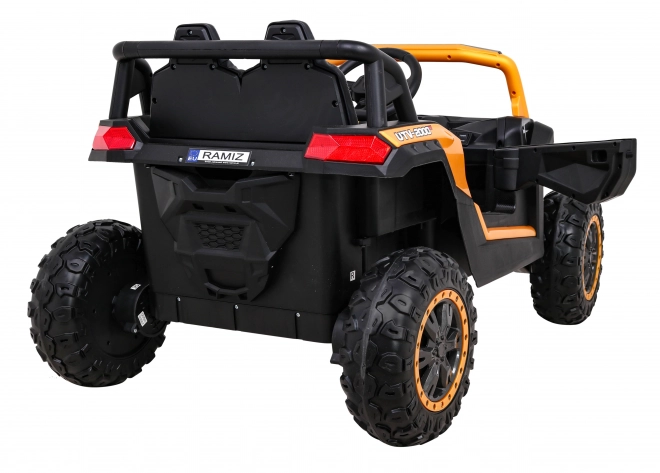 Buggy UTV 2000M raceauto met accu + MP3 geluiden lichten + afstandsbediening + langzame start – Gouden
