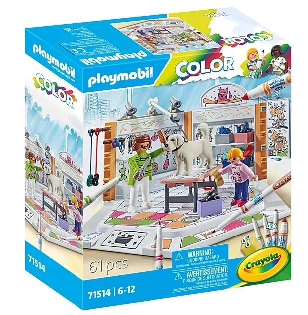 Playmobil Honden Salon met Crayola kleuren