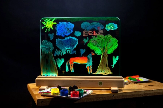 Jonely magische lichttekenplaat met LED, 55,7 × 46,7 cm