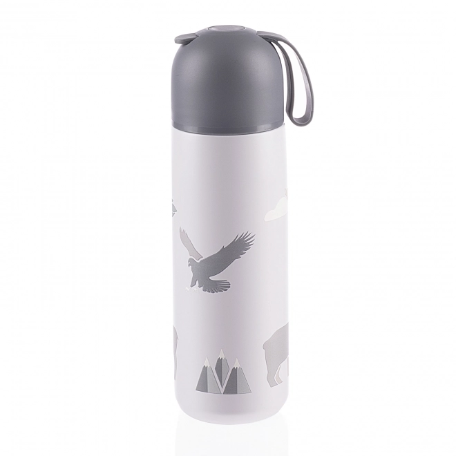 Thermosfles voor vloeistoffen met siliconen houder 400 ml, Bergen