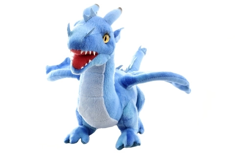 Blauwe pluchen draak eco-friendly