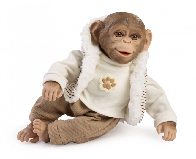Guca 987 REBORN OPIČKA - realistische baby aap met zacht stoffen lijfje - 32 cm