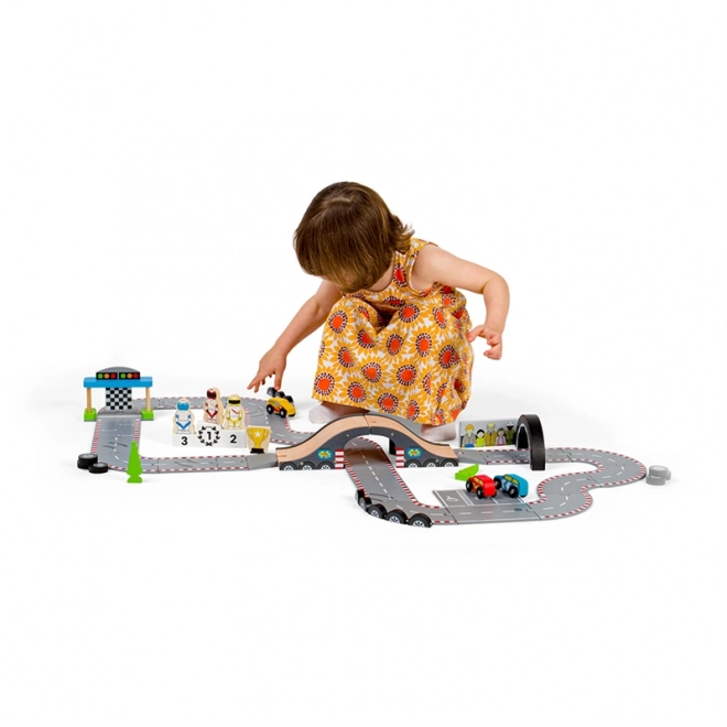 Bigjigs Rail Houten Racebaan Wedstrijddag