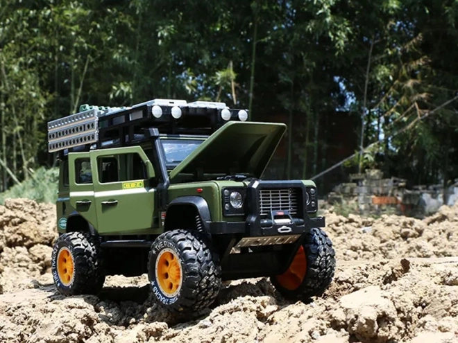 Metalen terreinwagen met geluid en LED-lichten