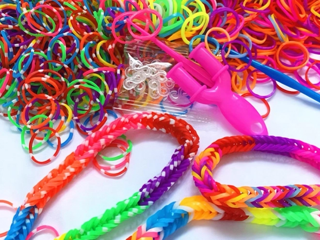 Set van magische elastiekjes voor het maken van armbanden