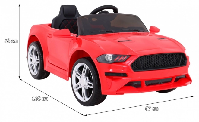 Rode kinderauto GT Sport op batterij met afstandsbediening en MP3