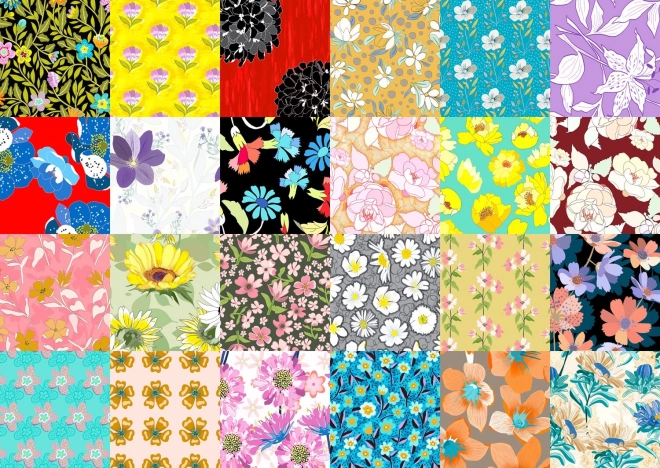 Enjoy puzzel bloemenpatronen 1000 stukjes