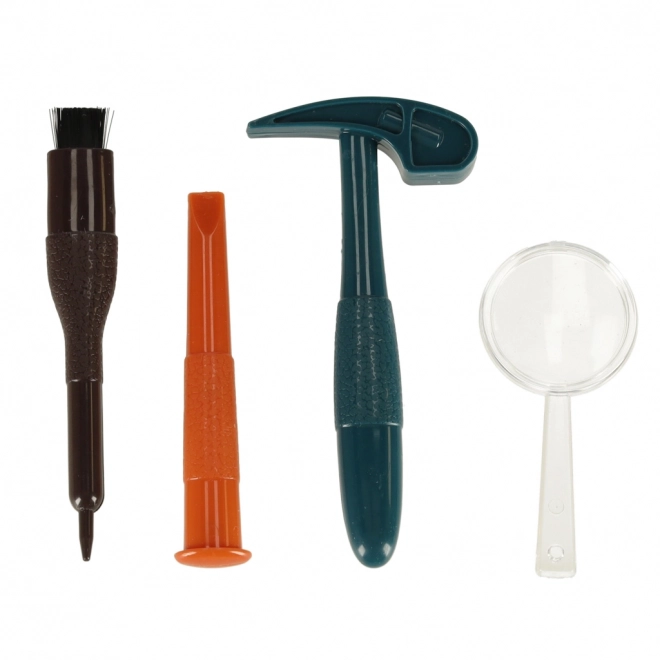 Set van de jonge kleine archeoloog met mineralen 9 stuks