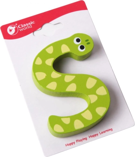 Houten letter S CLASSIC WORLD