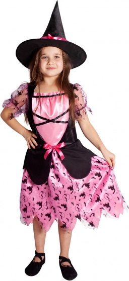 Kindercarnavalskostuum heks roze S