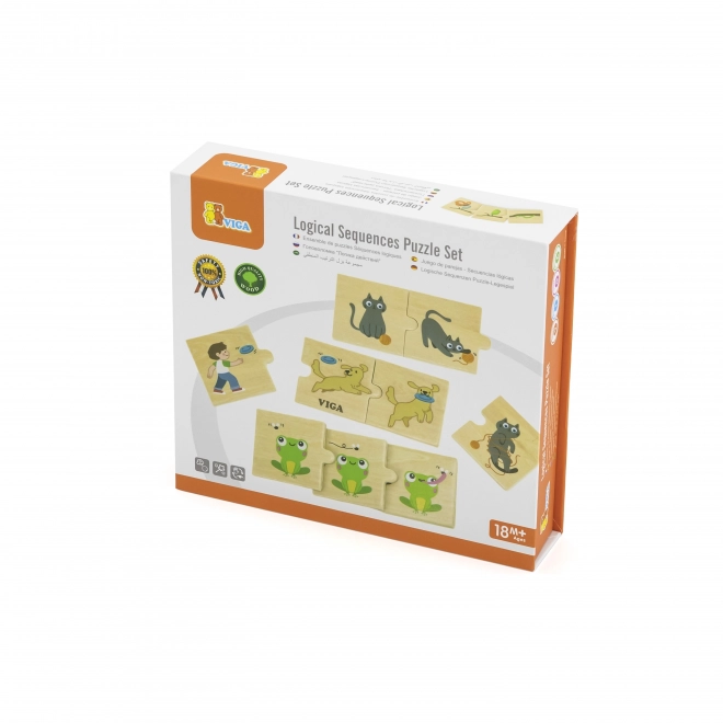 Viga houten puzzel dierenactiviteiten