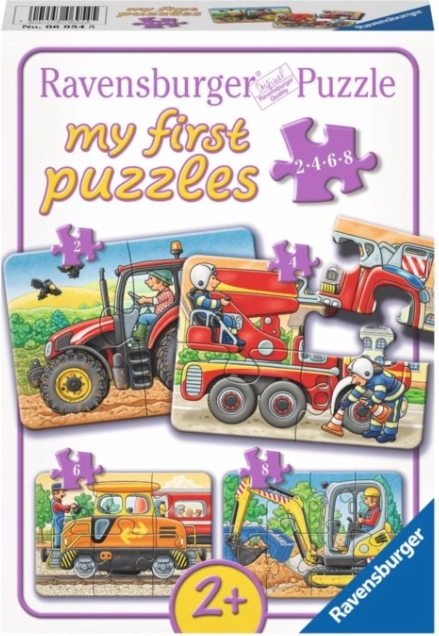 Ravensburger mijn eerste puzzel Vervoersmachines 4-in-1 (2, 4, 6, 8 stukjes)