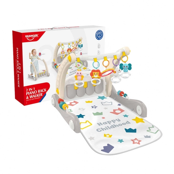 Interactieve educatieve loopwagen en piano Huanger