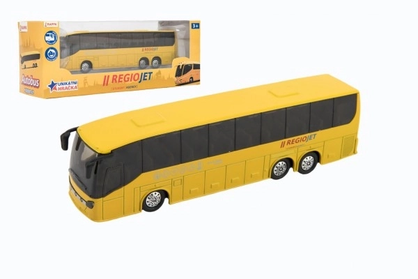 Autobus RegioJet metaal/plastic 18,5 cm met terugtrekmotor in doosje